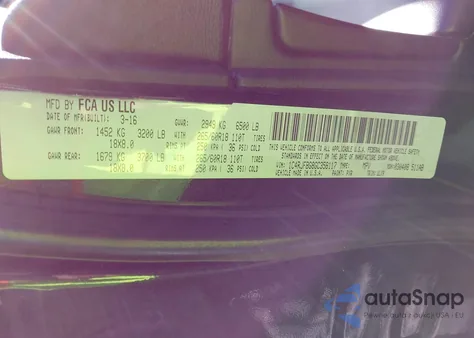 2016 Jeep Grand Cherokee Limited z USA, uszkodzony, nr VIN 1C4RJFBG8GC358117